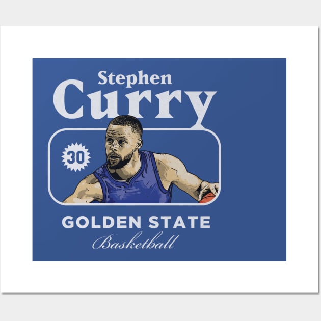 Stephen Curry Golden State Cover Wall Art by ClarityMacaws